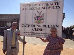 Roger and Linda at the Catherine Bullen Clinic opening in2014